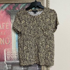 Sanctuary Leopard Print Tee in Black and Tan